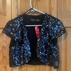 Guess Sequin Crop Jacket
